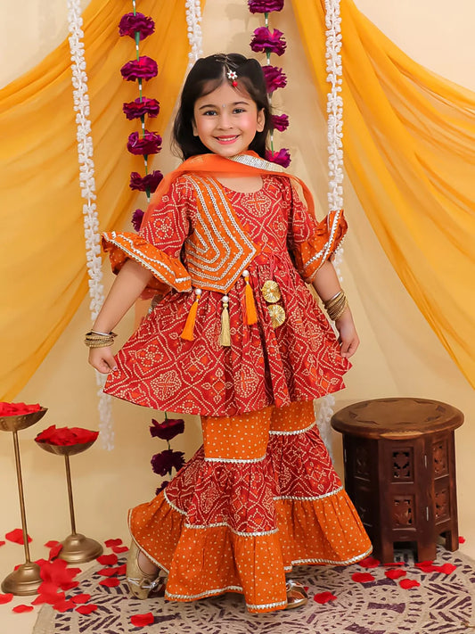 123-KD-Color-Splash Kurti Sharara Set