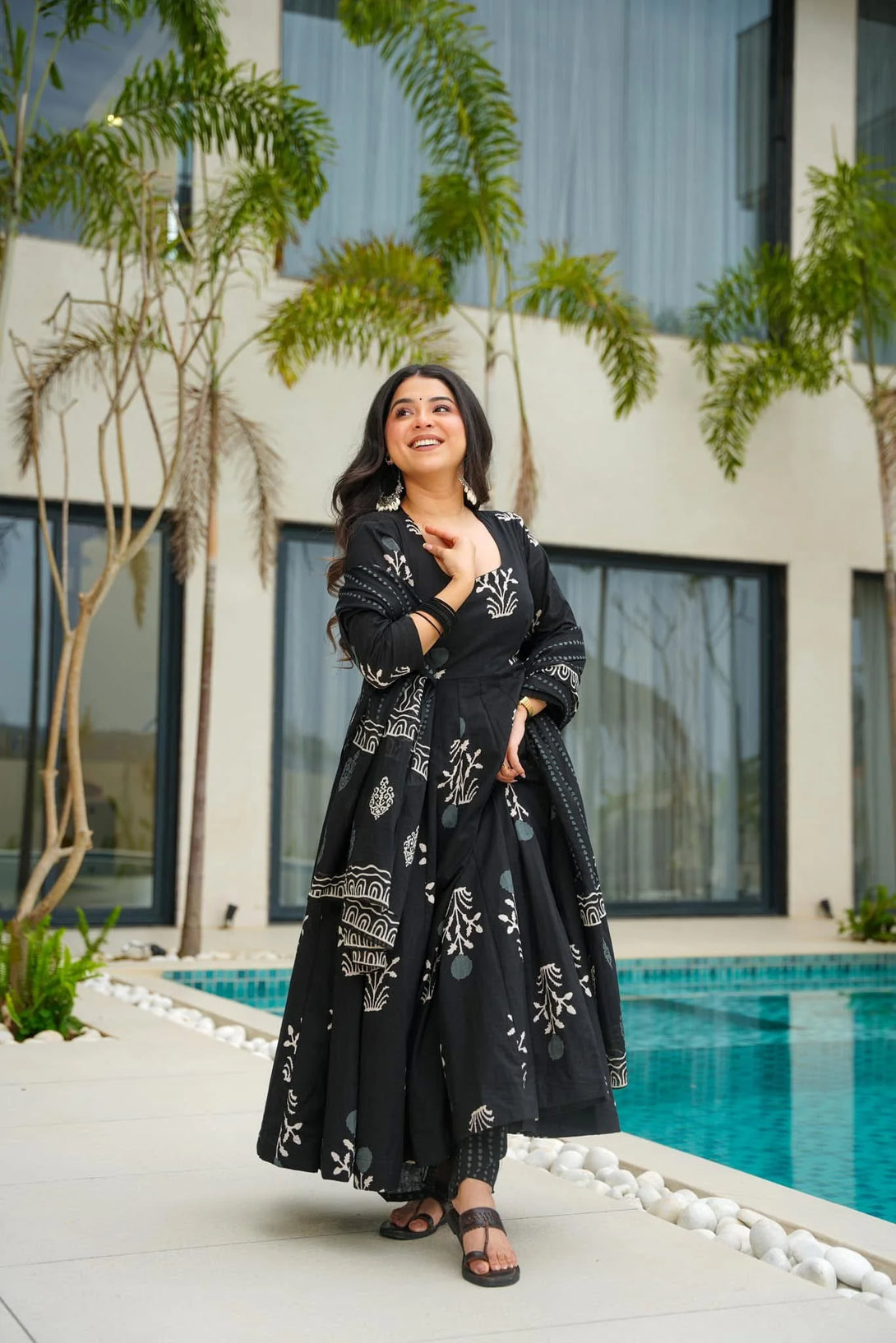 Shadow Grace Black Cotton Set