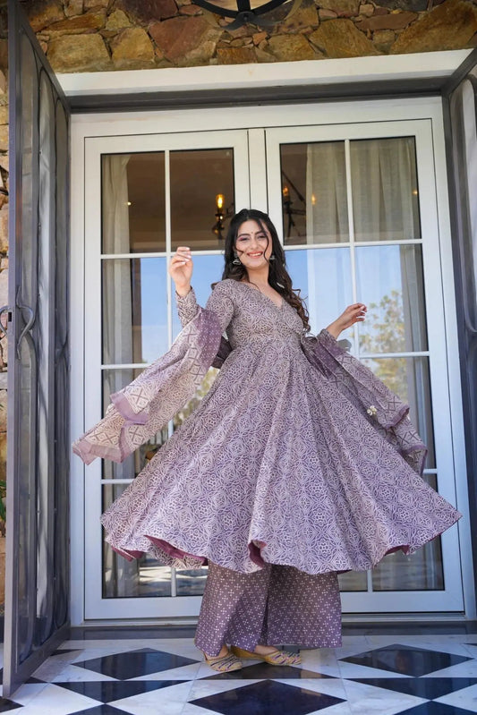 Pastel Lavender Cotton Anarkha