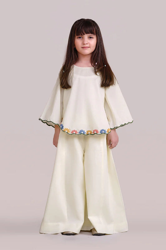 Girls Printed Kurta Trousers Combo