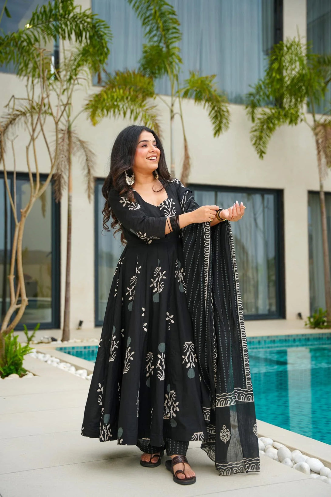 Shadow Grace Black Cotton Set