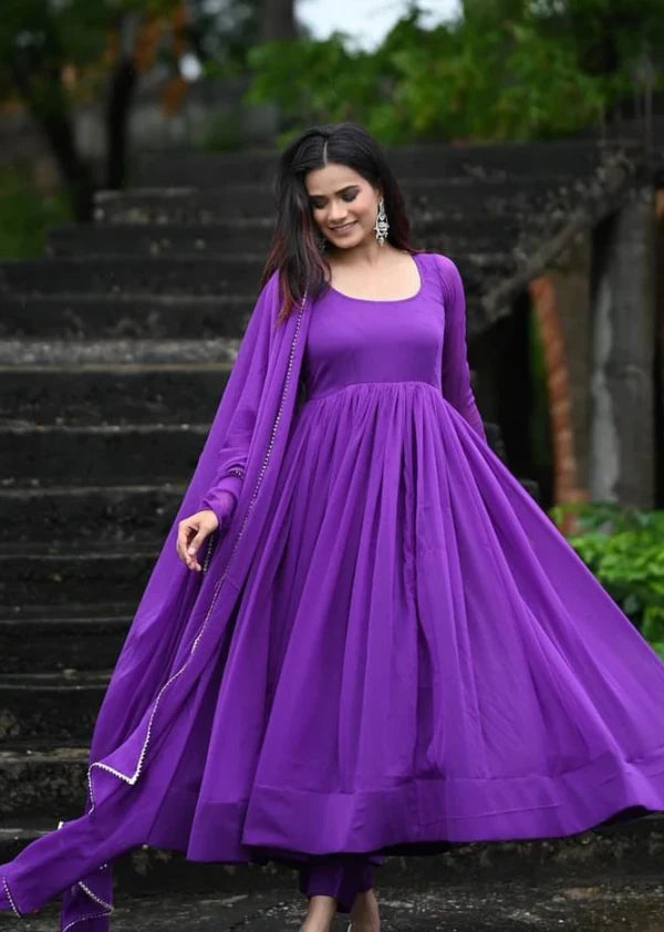 Royal Purplet Anarkali