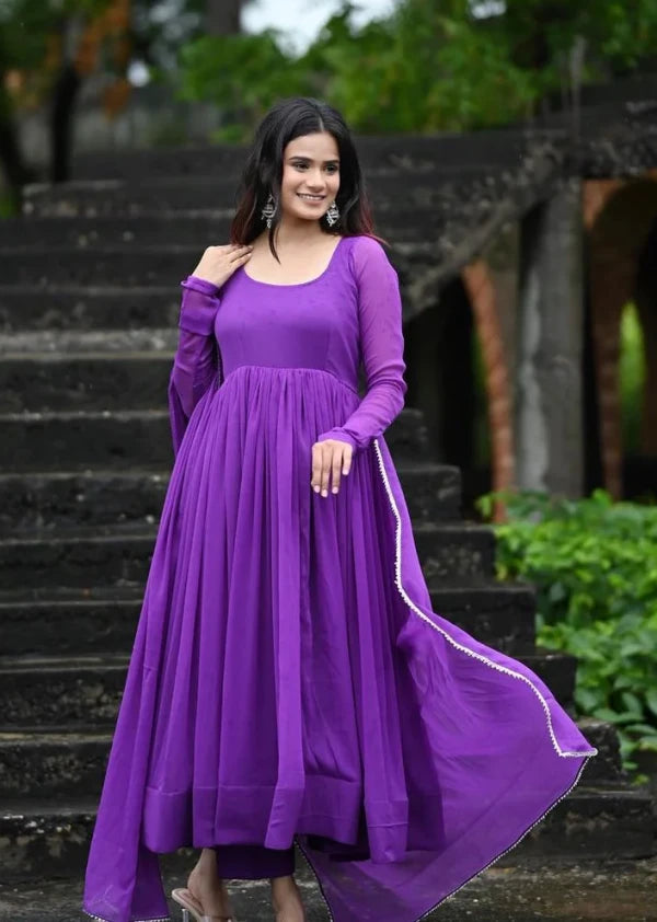 Royal Purplet Anarkali