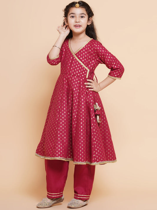 Maroon Motif Elegance Set
