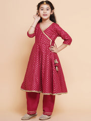 Maroon Motif Elegance Set