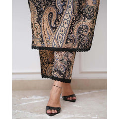 Printed Cods with Lace work