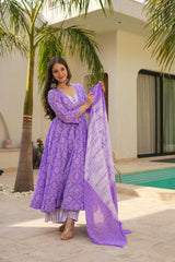 Orchid Mist Cotton Suit Set