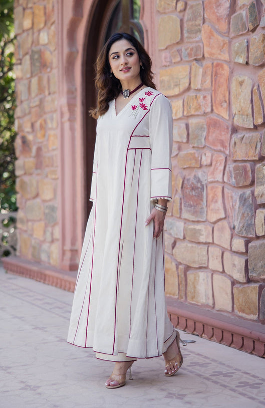 Ivory Rebel Embroidered Kurta Set