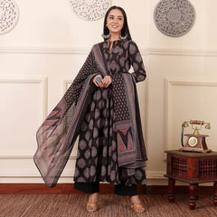 Luminous Noir Cotton Ensemble