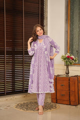 Serene Lavender Cotton Set