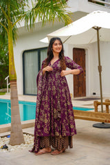 Mauve Screen Print Set