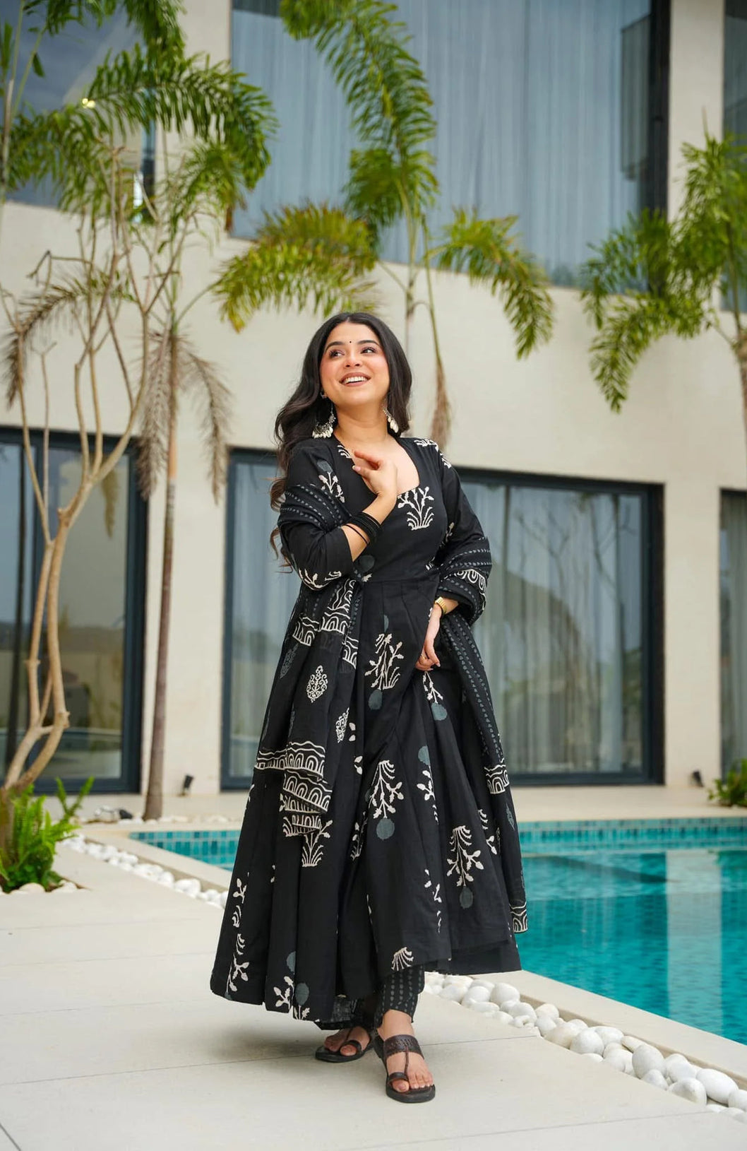 Shadow Grace Black Cotton Set