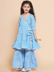 Ocean Blue Ethnic Mini Kurta Set