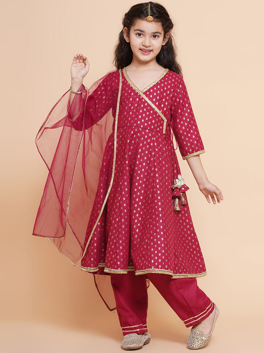 Maroon Motif Elegance Set