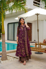 Mauve Screen Print Set