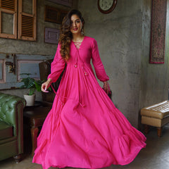 Fuchsia Flame Maxi Dress