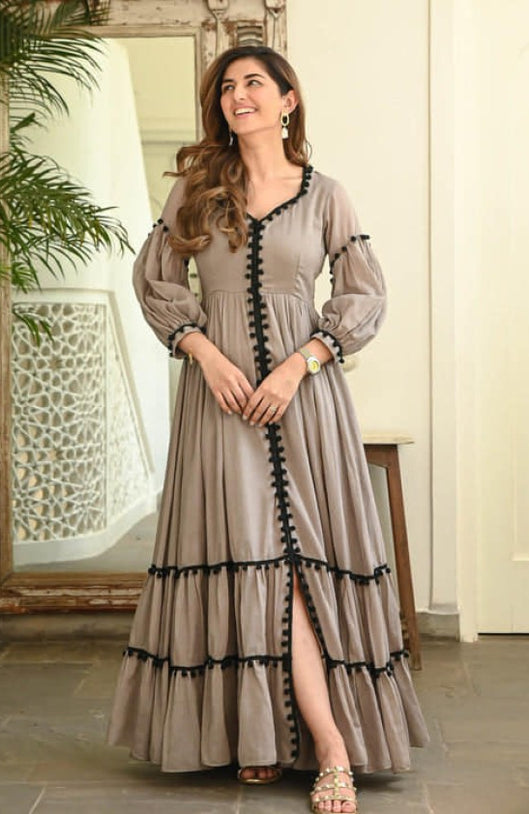 Dusky Delight Cotton Dress