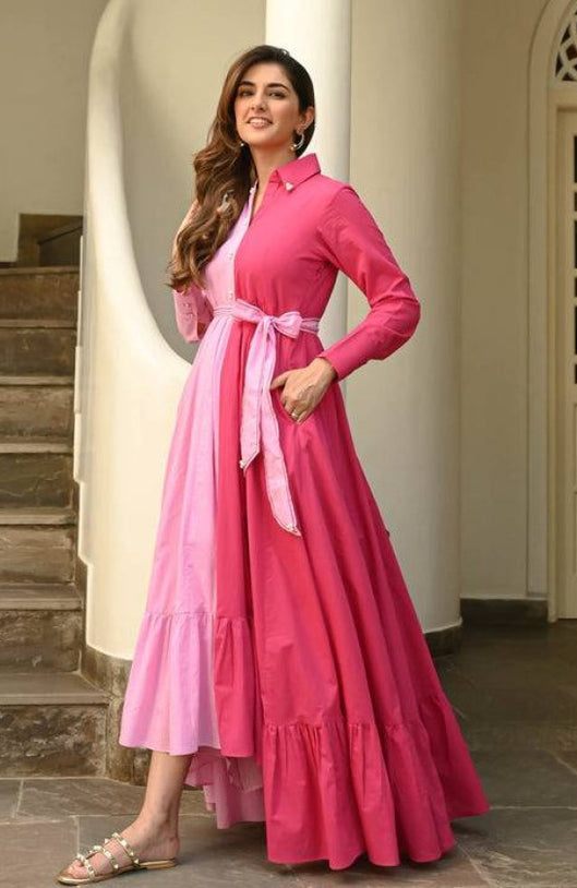 Pink Harmony Cotton Dress