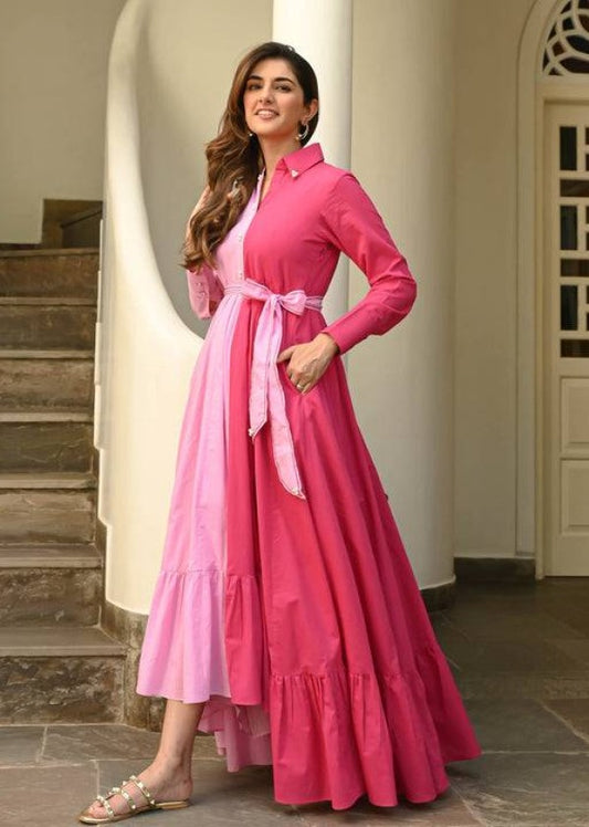 Pink Harmony Cotton Dress