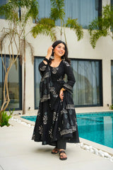 Shadow Grace Black Cotton Set