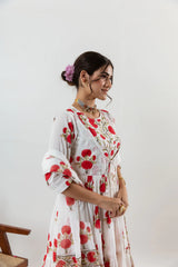 Crimson Petal Suit Ensemble