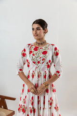 Crimson Petal Suit Ensemble