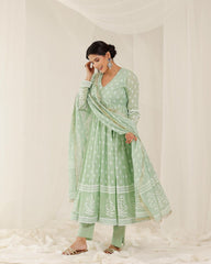 Mint Blossom Anarkali