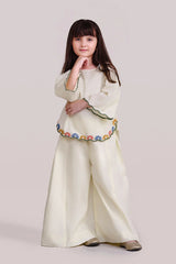 Girls Printed Kurta Trousers Combo