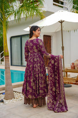 Mauve Screen Print Set