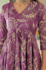 Violet Haze Bloom Garden Cotton Set