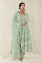 Mint Blossom Anarkali