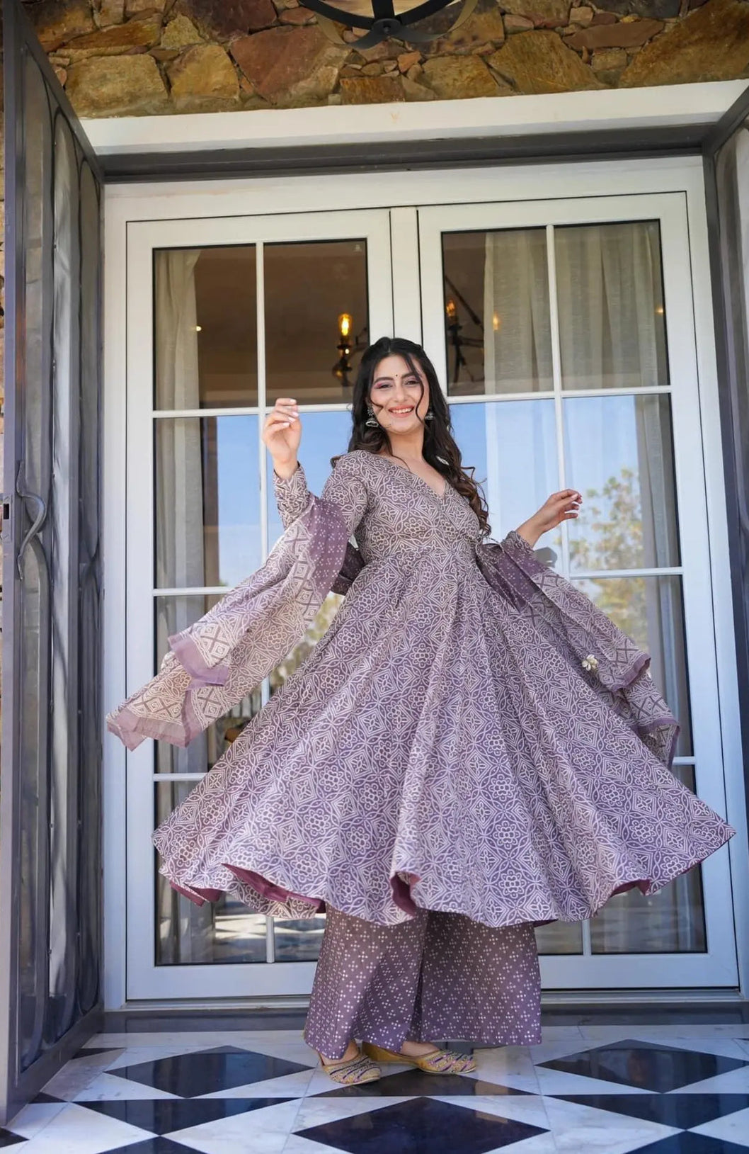 Pastel Lavender Cotton Anarkha