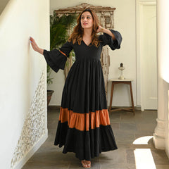 Smoky Rust Tier Dress