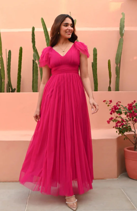 Flamingo Pink Gown