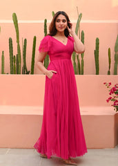 Flamingo Pink Gown