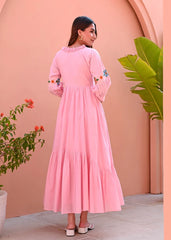 Blush Pearl Cotton Dress