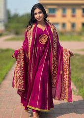 Magenta Glow Anarkali Set