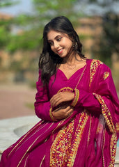 Magenta Glow Anarkali Set