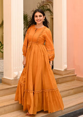 Mustard Muse Cotton Dress