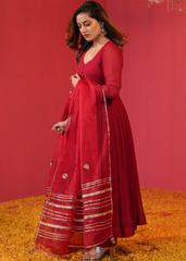 Maroon Aura Suit Set