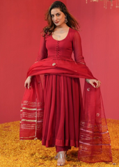 Maroon Aura Suit Set