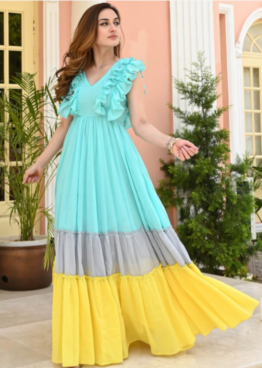 Colorwave Ethnic Maxi