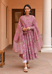Floral Anarkali Set