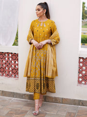 Neo Mustard anarkali suit set( One piece - Only DRess)