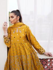 Neo Mustard anarkali suit set( One piece - Only DRess)