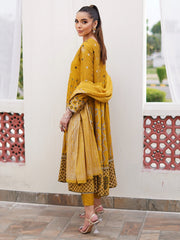 Neo Mustard anarkali suit set( One piece - Only DRess)