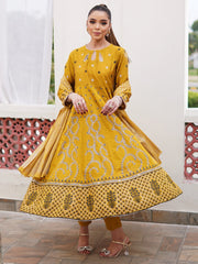 Neo Mustard anarkali suit set( One piece - Only DRess)