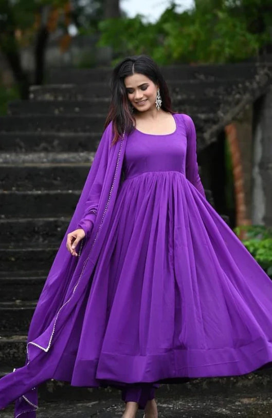 Royal Purplet Anarkali