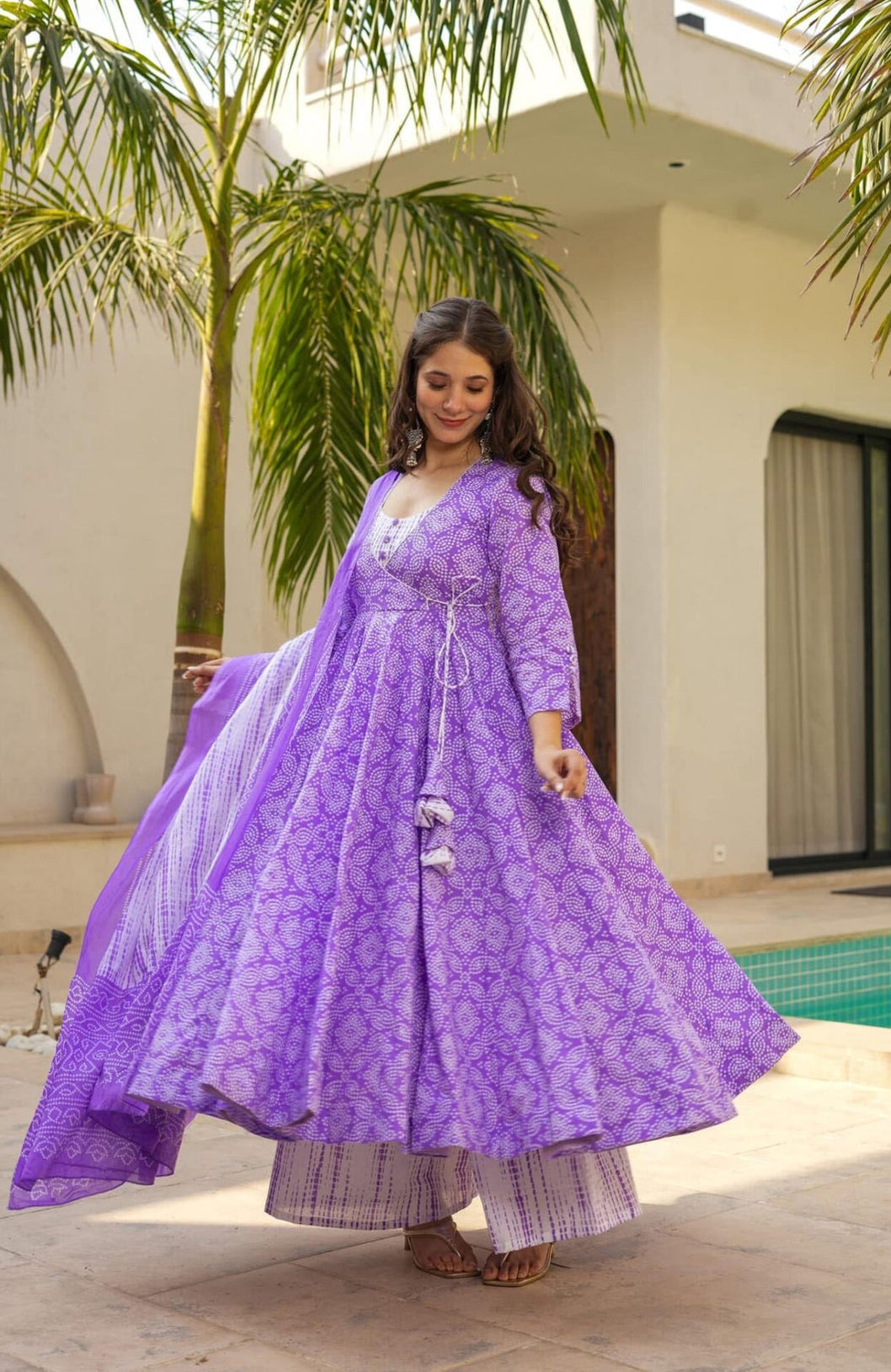 Orchid Mist Cotton Suit Set