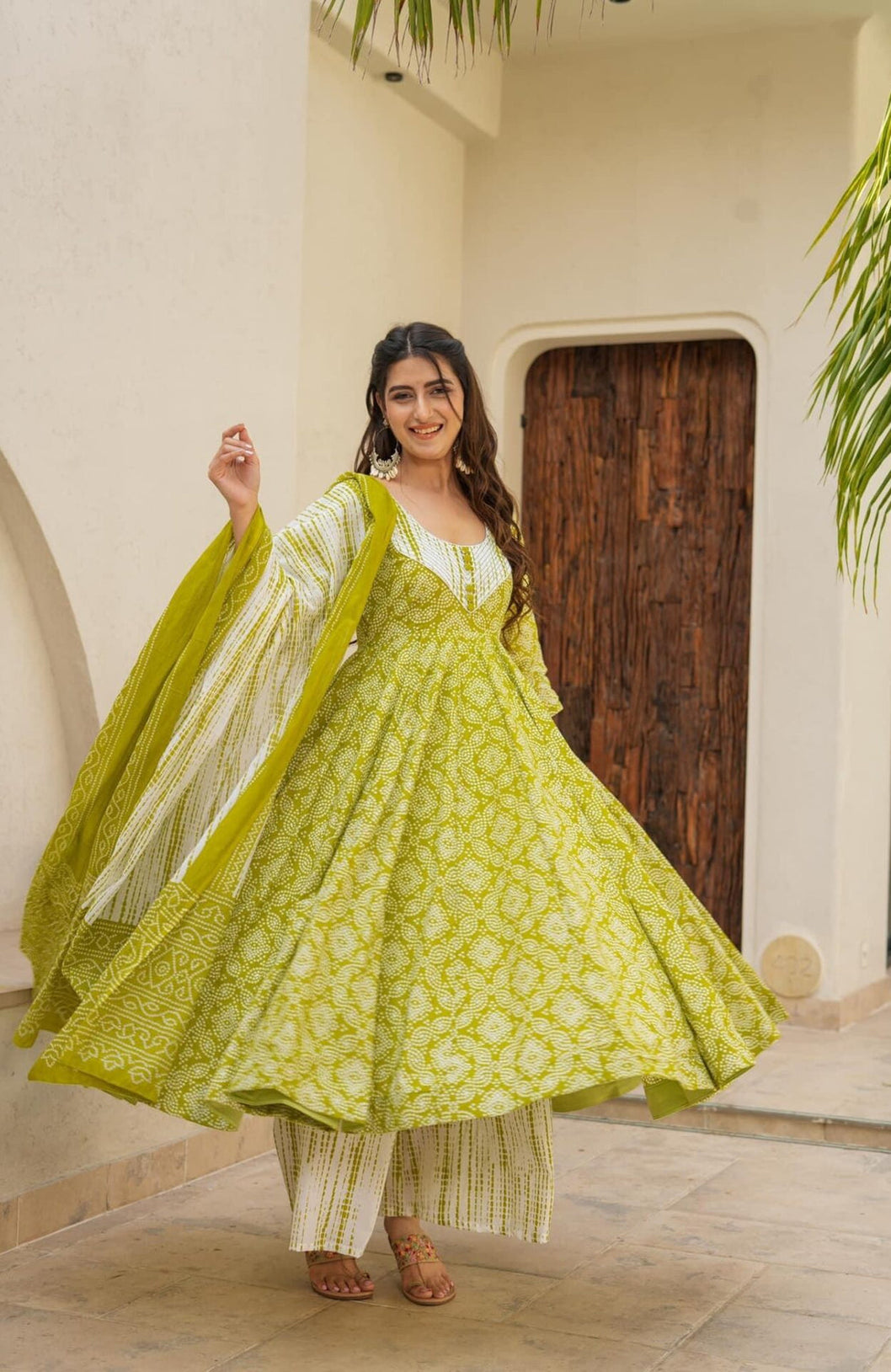 Green Haze Shibori Cotton Set